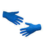 Перчатки нитриловые KLEVER повышенной прочности, голубые, 4.0 гр.