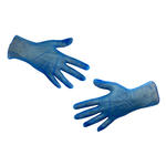 Перчатки виниловые KLEVER голубые, S, M, L, XL